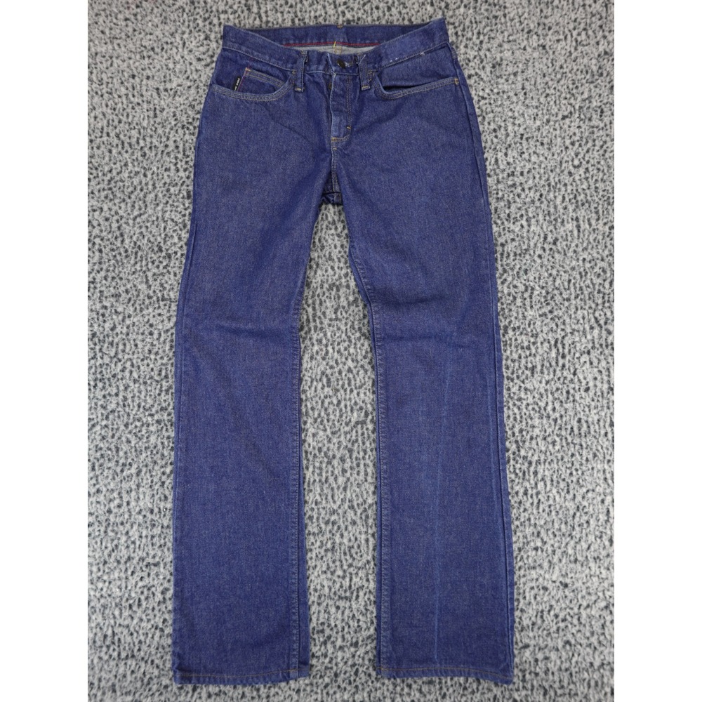 Bulwark CAT2 2112 Women Blue Denim Straight‎ Leg Workwear Jeans Sz 6 Zip Fly